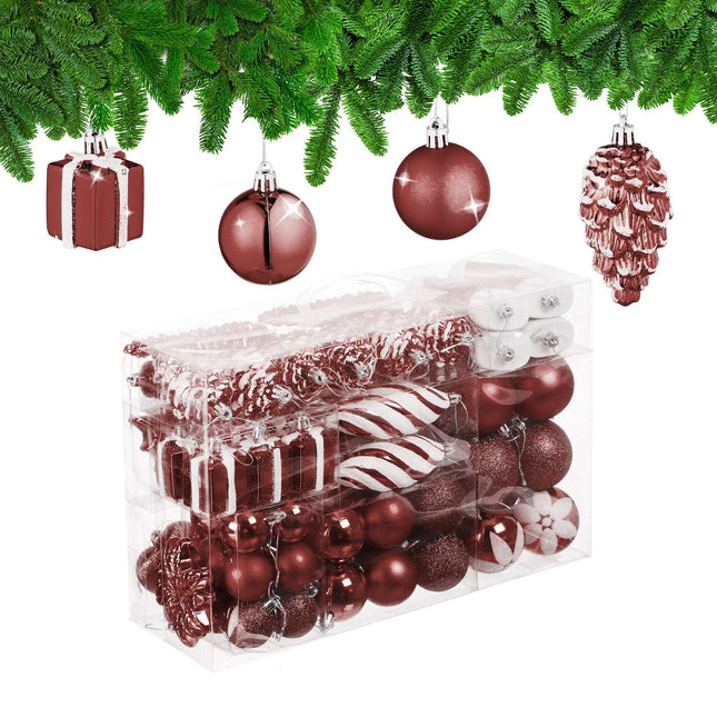 Weihnachtsbaumkugeln Set, 72-teilig, Kugeln & Dekorationen