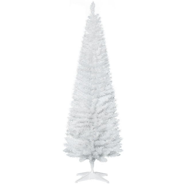 Weißer Weihnachtsbaum mit Ständer, 390 Spitzen, 180 cm