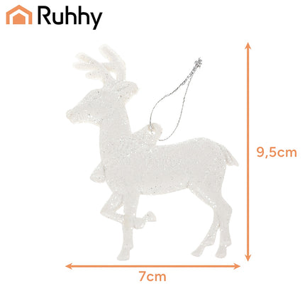 Christmas baubles - reindeer 9 pcs. Ruhhy 22517