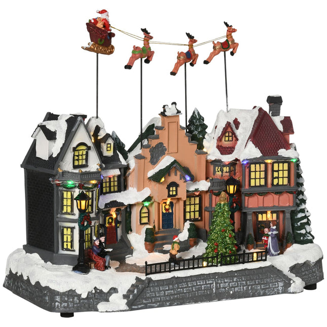 Animierte Weihnachts-Innendekoration mit 22 LEDs, 38,5 cm