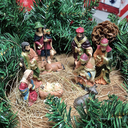 Weihnachtsfiguren für die Weihnachtskrippe - 10er Set Ruhhy