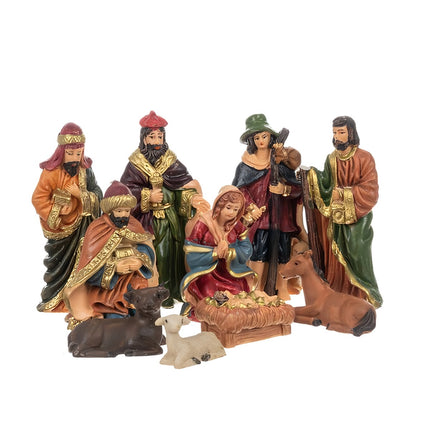 Weihnachtsfiguren für die Weihnachtskrippe - 10er Set Ruhhy
