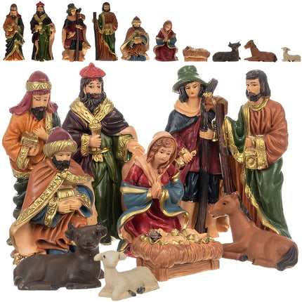 Weihnachtsfiguren für die Weihnachtskrippe - 10er Set Ruhhy