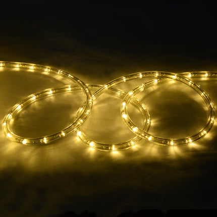 Weihnachtsbeleuchtung 20m Lichterschlauch Lichterkette für außen und innen mit 720 LEDs warmweiß