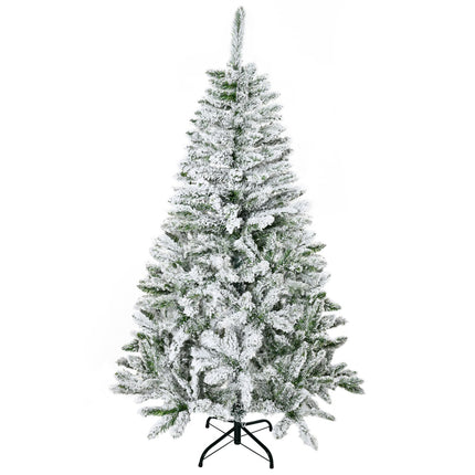 Künstlicher Weihnachtsbaum, 150 cm verschneite Kiefer, 358 Zweigspitzen