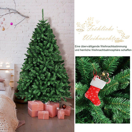 Weihnachtsbaum 183 cm künstlicher Weihnachtsbaum mit klappbarem Metallständer