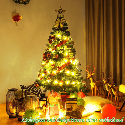 Weihnachtsbaum künstlicher Tannenbaum mit Metallständer 150-240 cm grün-150 cm