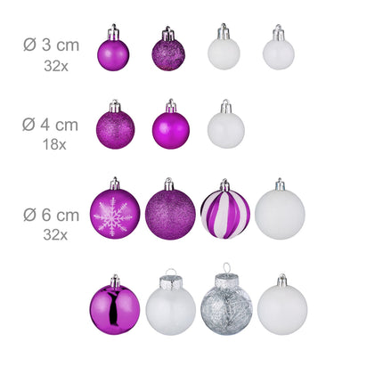 Kerstboomballen in een set van 101 stuks