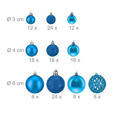 Christbaumkugeln im 150er Set