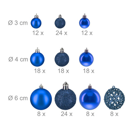 Weihnachtsbaumkugeln im 150er Set