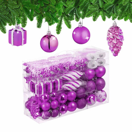 Christmas tree balls in a set of 72 pcs