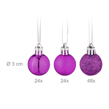 Christmas tree balls in a set of 96 pcs