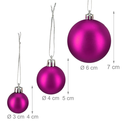 Vánoční baňky v sadách po 100 ks
