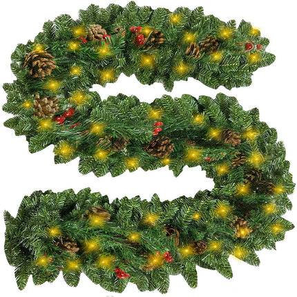 Weihnachtsbaumgirlande 2,7m HQ mit Ruhhy 22325 Lichtern 