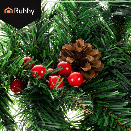 Weihnachtsbaumgirlande 2,7m HQ mit Ruhhy 22325 Lichtern 