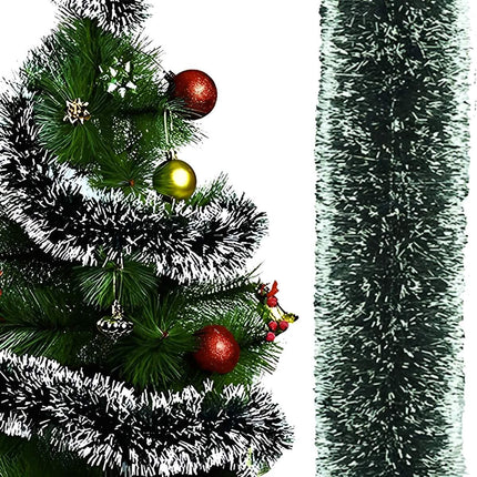 Guirlande de sapin de Noël givrée 6 m Ruhhy 22310