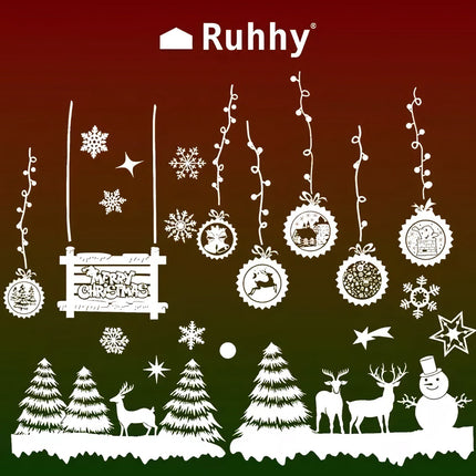 Weihnachtsfensteraufkleber Ruhhy 22253 