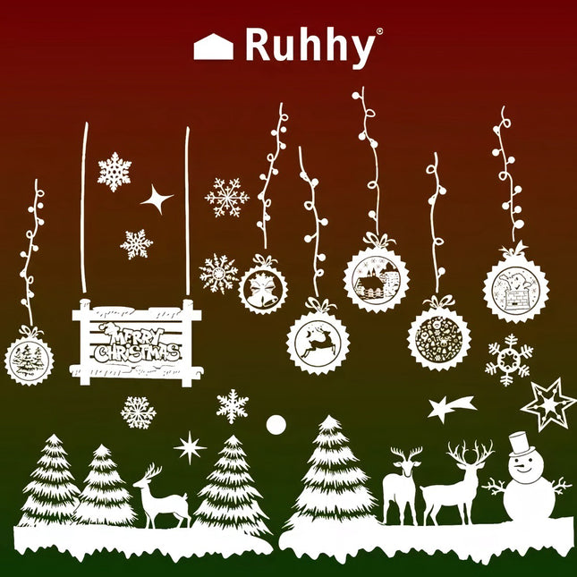 Weihnachtsfensteraufkleber Ruhhy 22253 