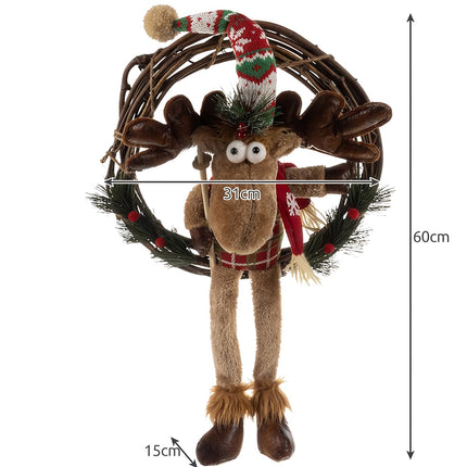 Weihnachtskranz an der Tür - Rentier Ruhhy 22316 