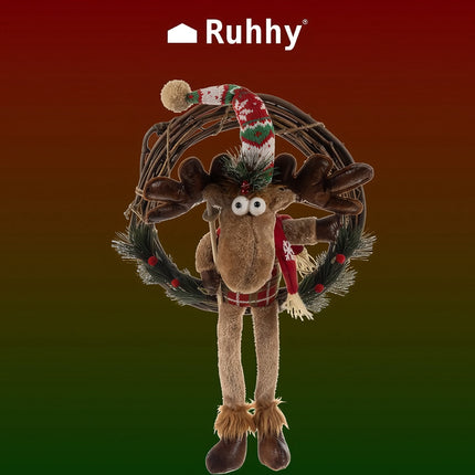Weihnachtskranz an der Tür - Rentier Ruhhy 22316 