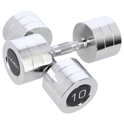 Hantel-Set Chrom, 2 Stück, insgesamt 10 kg