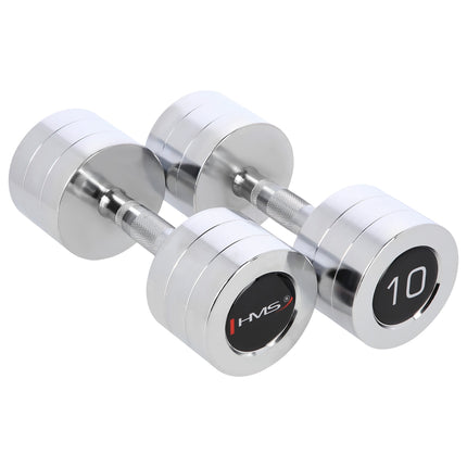 Hantel-Set Chrom, 2 Stück, insgesamt 10 kg