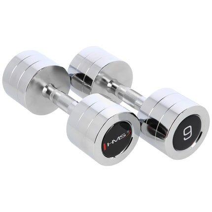 Chrom-Hantel-Set, 2 Stück