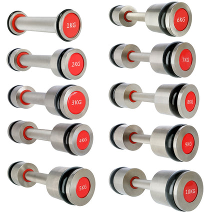 Chromed Dumbbell Set, 2 x 8 kg, Premium-Qualität