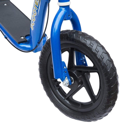 Trottinette pour enfant City Scooter 12 pouces avec frein arrière, hauteur réglable, acier et EVA, bleu, 120 x 52 x 80-88 cm
