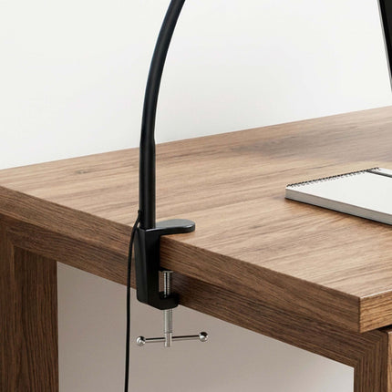 Klemmbare LED-Schreibtischlampe, 61cm Doppelköpfe, USB dimmbar