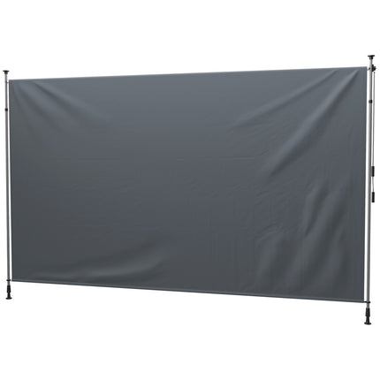 Klemmmarkise höhenverstellbar, UV-beständig, 400 cm breit