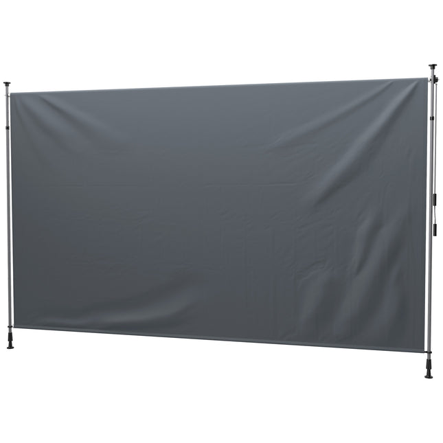 Klemmmarkise höhenverstellbar, UV-beständig, 400 cm breit