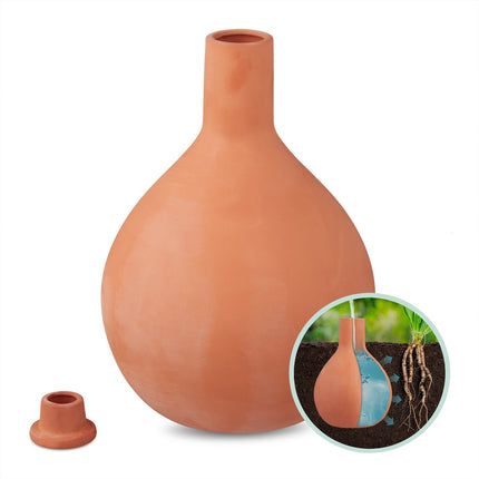 Bewässerungstopf aus Ton (Olla), 3,5 L – Wassersparende Lösung