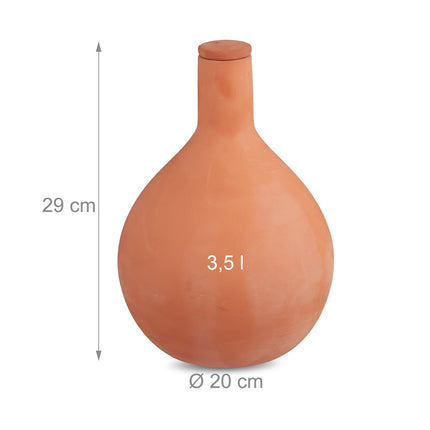 Bewässerungstopf aus Ton (Olla), 3,5 L – Wassersparende Lösung