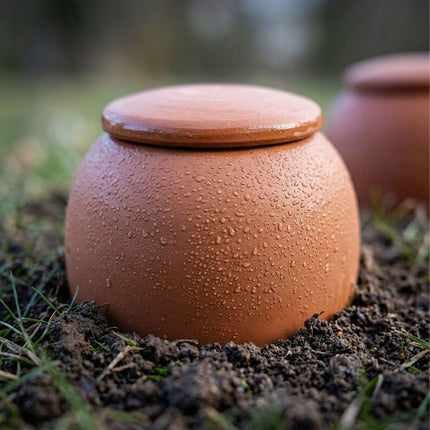 Clay Watering Cones with Lids, 350ml, Set of 2