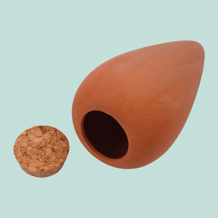 Clay Watering Cones with Lids, 350ml, Set of 2