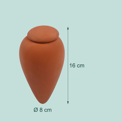 Clay Watering Cones with Lids, 350ml, Set of 2