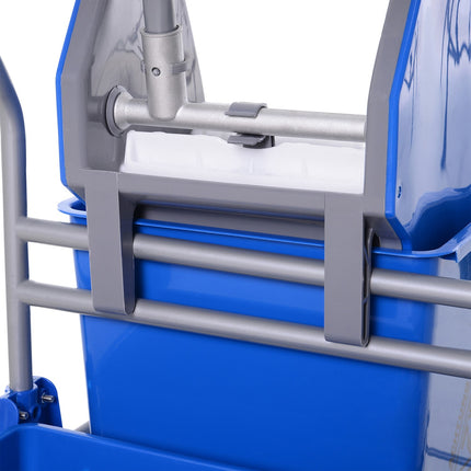 25L blauer mobiler Reinigungswagen mit Mopppresse