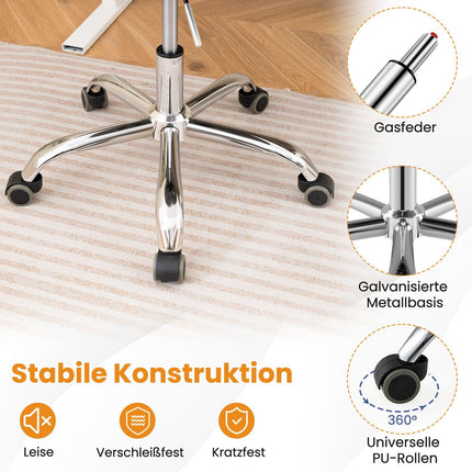 Transparenter PET-Bürostuhl – Verstellbar, drehbar, ergonomisch