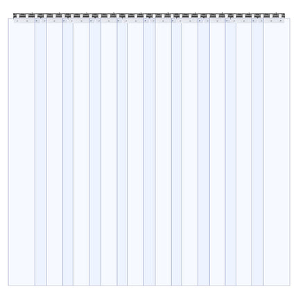 Clear PVC Strip Curtain, 2.1 x 1.5 m, 2 mm, 10-Pack