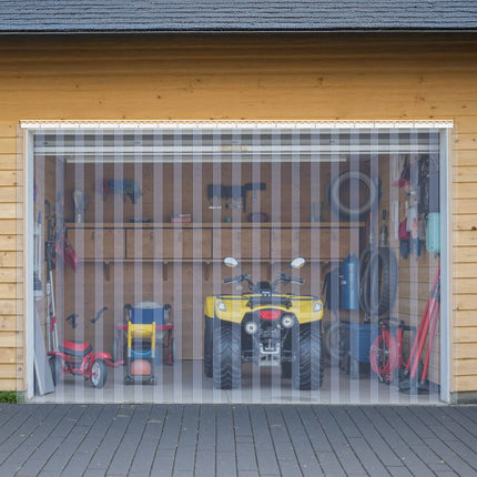 Clear PVC Strip Curtain, 2.4 x 2.4 m, 16 Strips