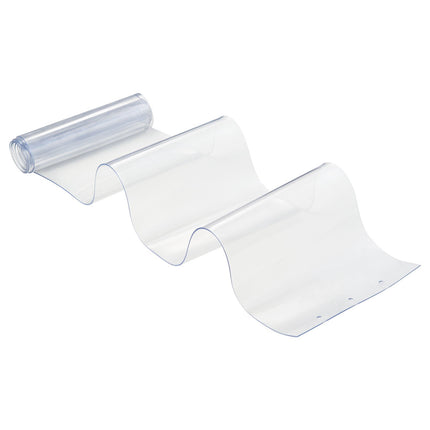 Clear PVC Strip Curtain, 2m x 0.9m, 2mm, 6-Pack