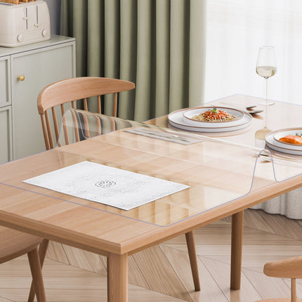Clear PVC Table Protector, 36 x 54 in, 1.5 mm Thick