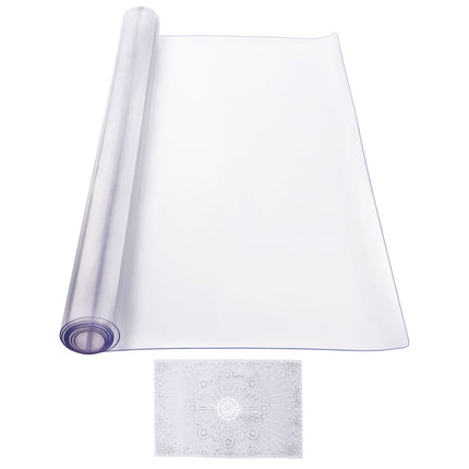 Clear PVC Table Protector, 40x80 in, 2mm Thick