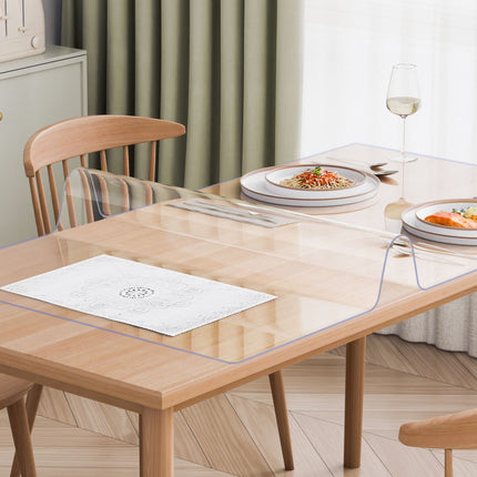 Clear PVC Table Protector, 40x80 in, 2mm Thick