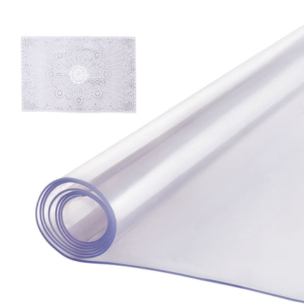 Clear PVC Table Protector, 42 x 60 Inch, 2mm Thick