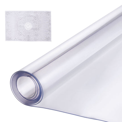 Clear PVC Table Protector 54x54 Inch, 2mm Thick
