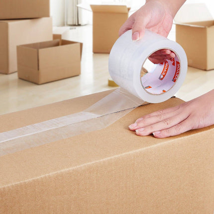 Clear Packing Tape, 6 Rolls, 3 in x 65 yd, 2.7 Mil