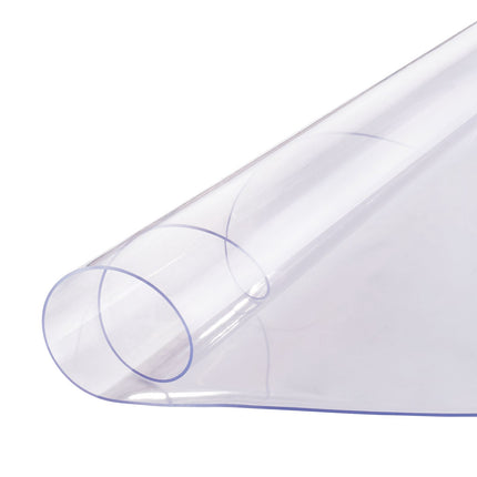 Clear Round PVC Table Protector, 42x42 in, 2mm Thick