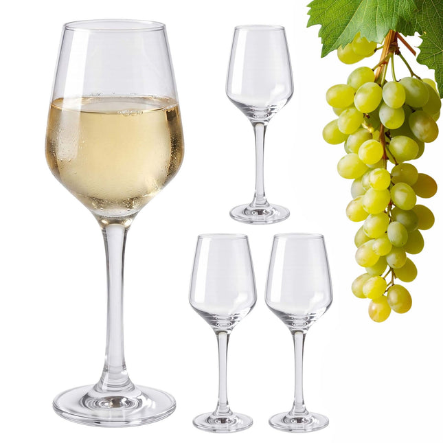 Klarer Weingläser-Set, 4 Stück, 360 ml Fassungsvermögen